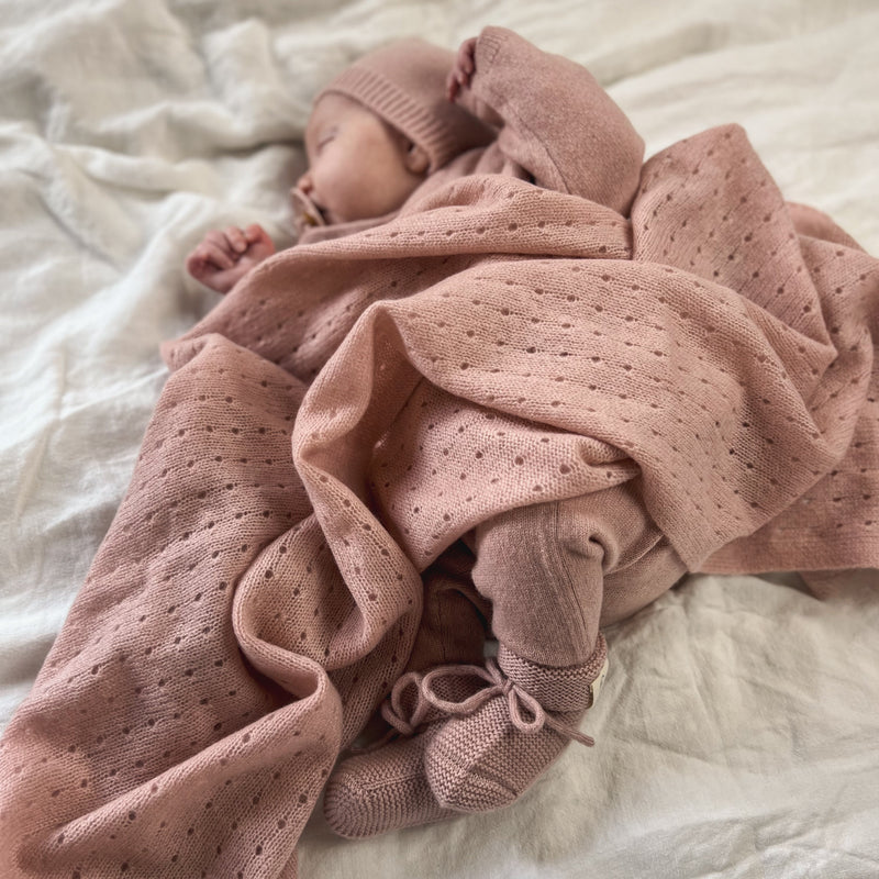 Cashmere Blanket - Dusty Rose