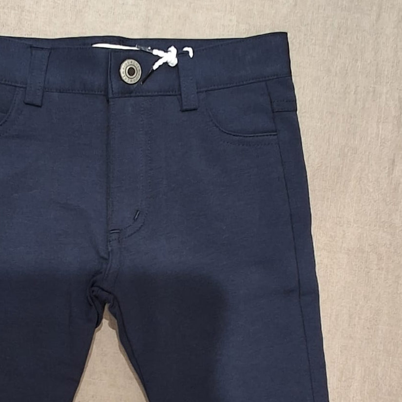 Slim Knit Pants - Navy