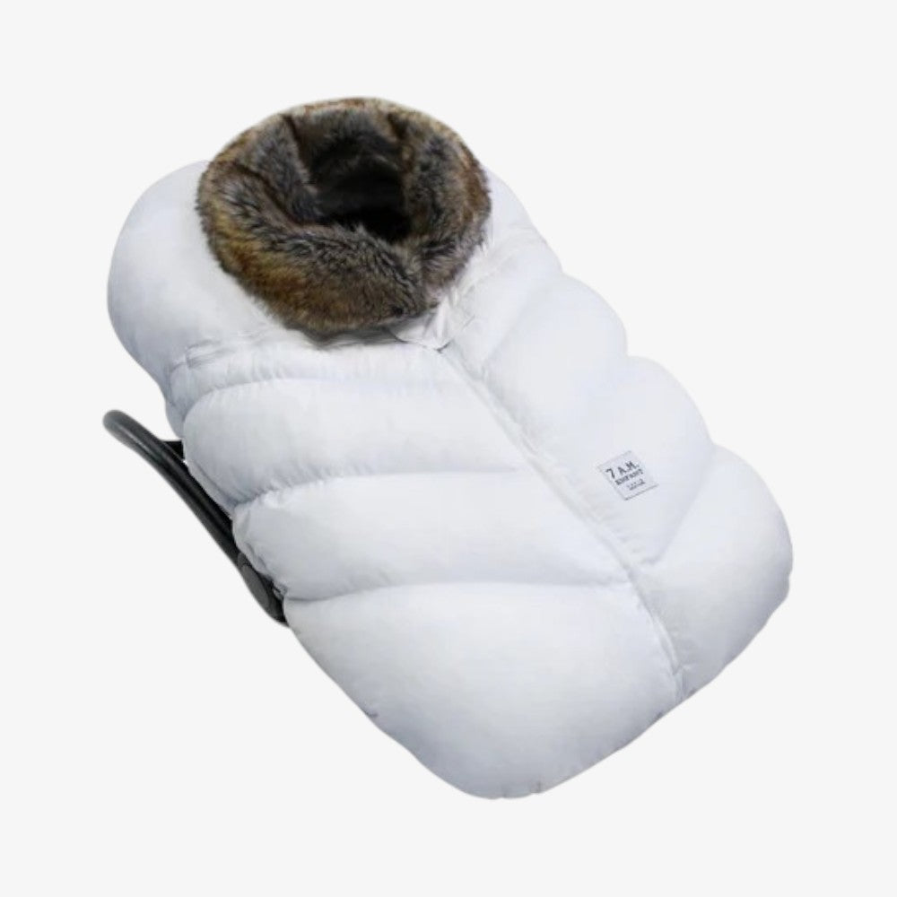 Car Seat Cacoon Tundra - White Faux Fur