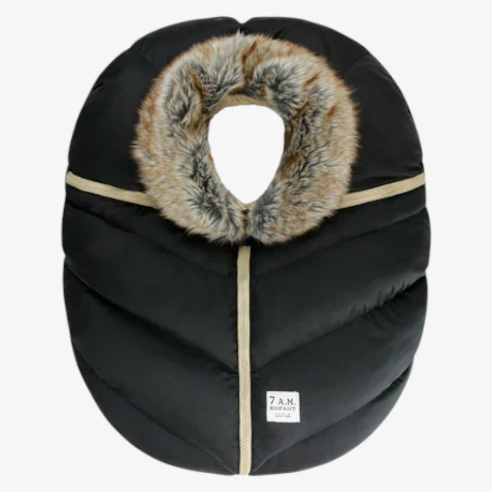 Car Seat Cacoon Tundra - Black Faux Fur