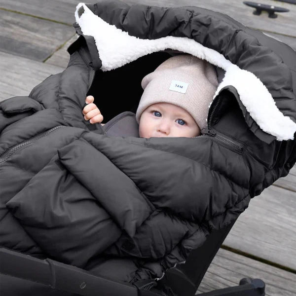 Car Seat Cocoon - Black Oslo