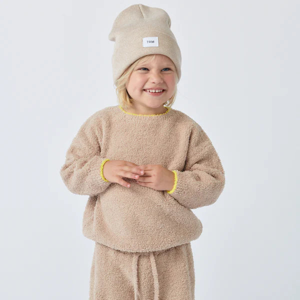 Heather Beanie - Almond