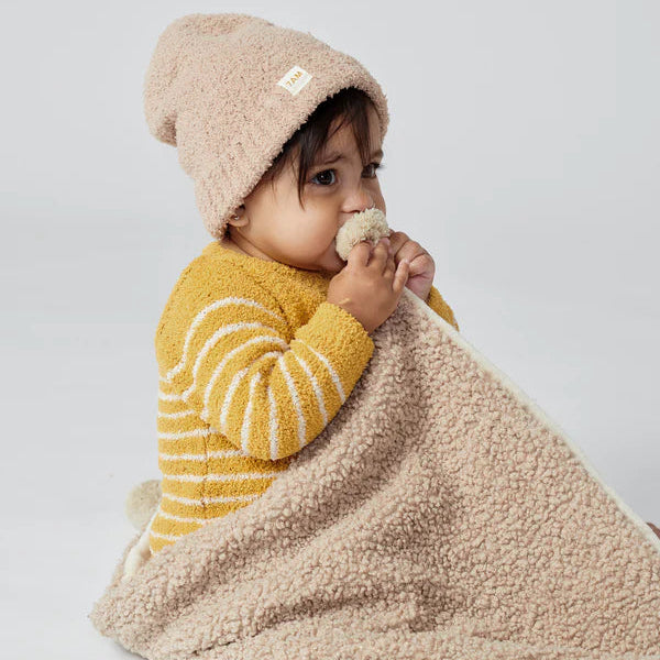 Fuzzy Beanie - Pecan