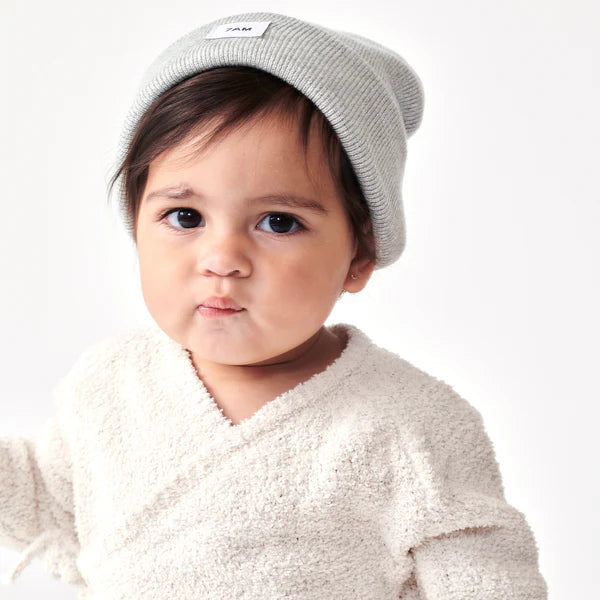 Heather Beanie - Light Grey