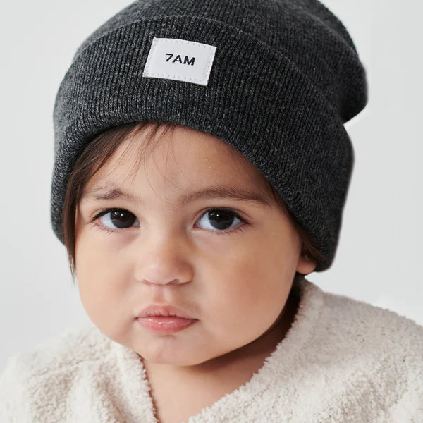 Heather Beanie - Black
