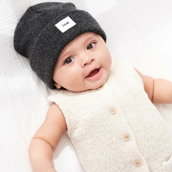 Heather Beanie - Black