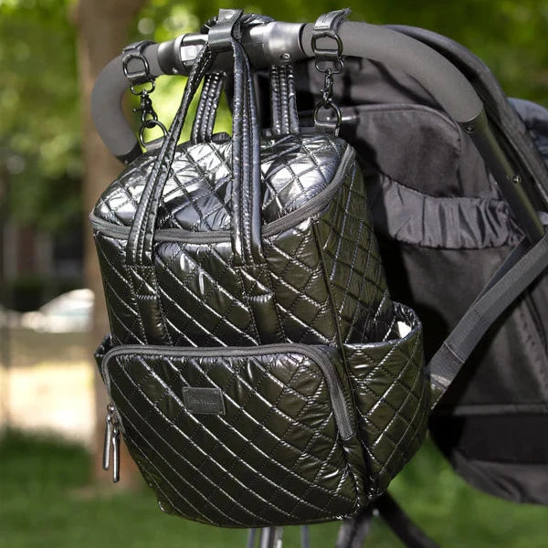 London Diaper Backpack - Black Polar