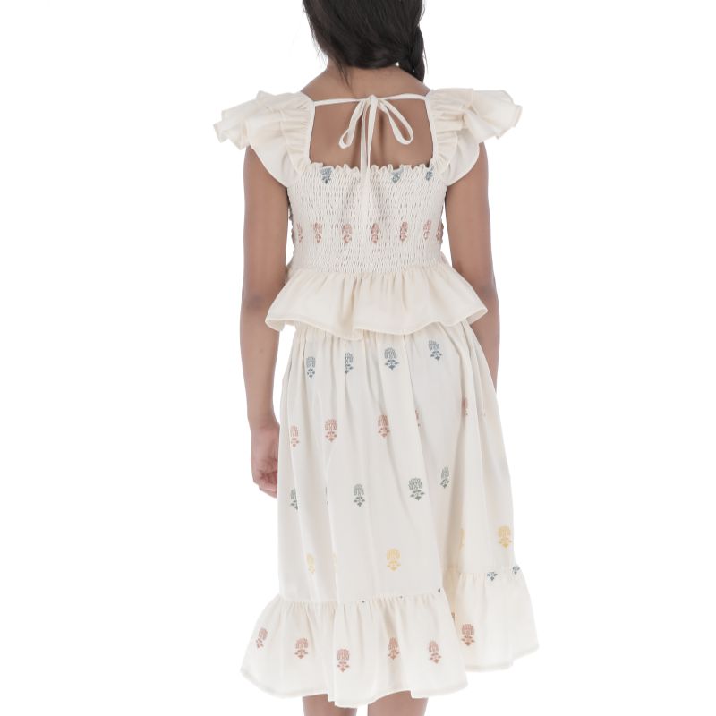 Embroidered Skirt - Ecru/multi