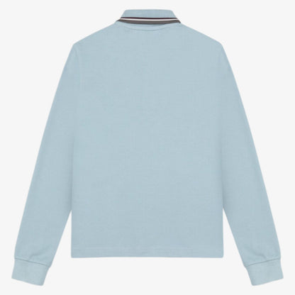 Stripe Collar Polo - Angelic Blue