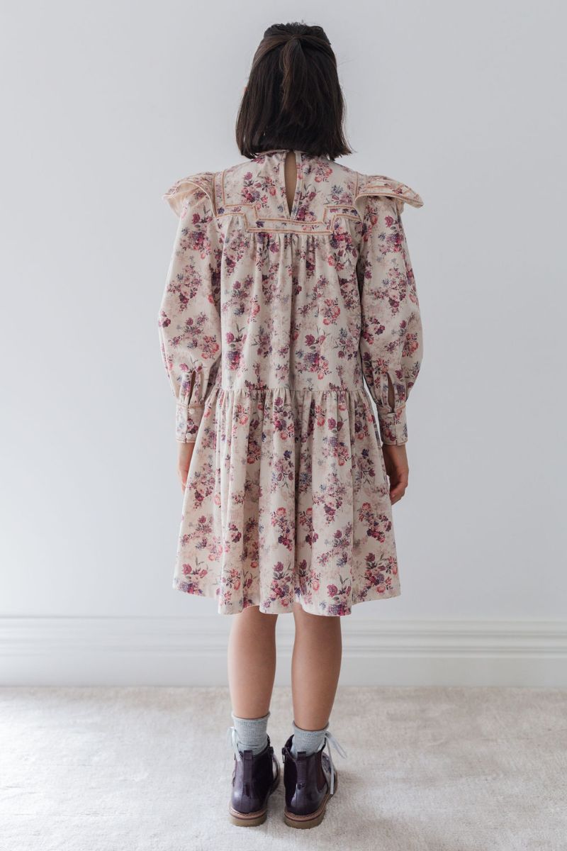 Print Cord Dress - Antique Floral