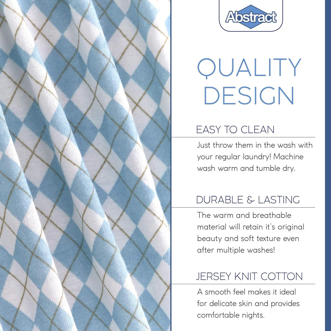 Dot Portable Crib Sheet - Arygle Blue