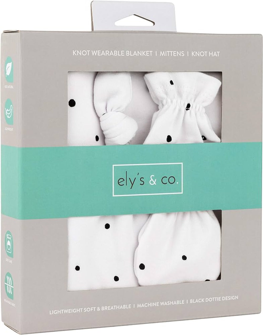 Ely`s &amp; Co Wearable Blanket 3 Pack - Black Dots