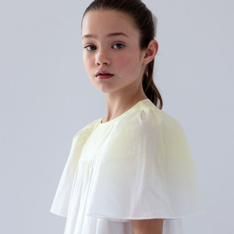 Tie Dye Voile Dress - Lemon