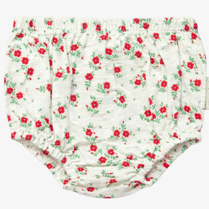 Flower Bloomer - Ecru &amp; Red