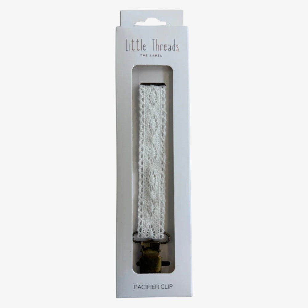 Vintage Paci Clip - White