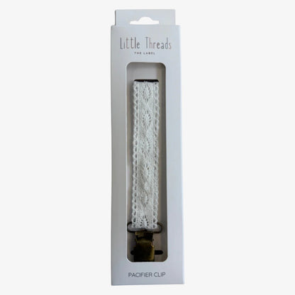 Vintage Paci Clip - White
