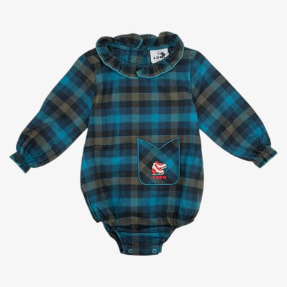 Tulip Pocket Romper - Check