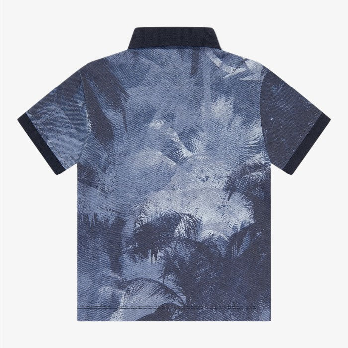 Palm Tree Polo - Blue