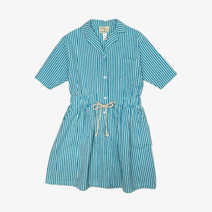 Stripe Dress - Aqua