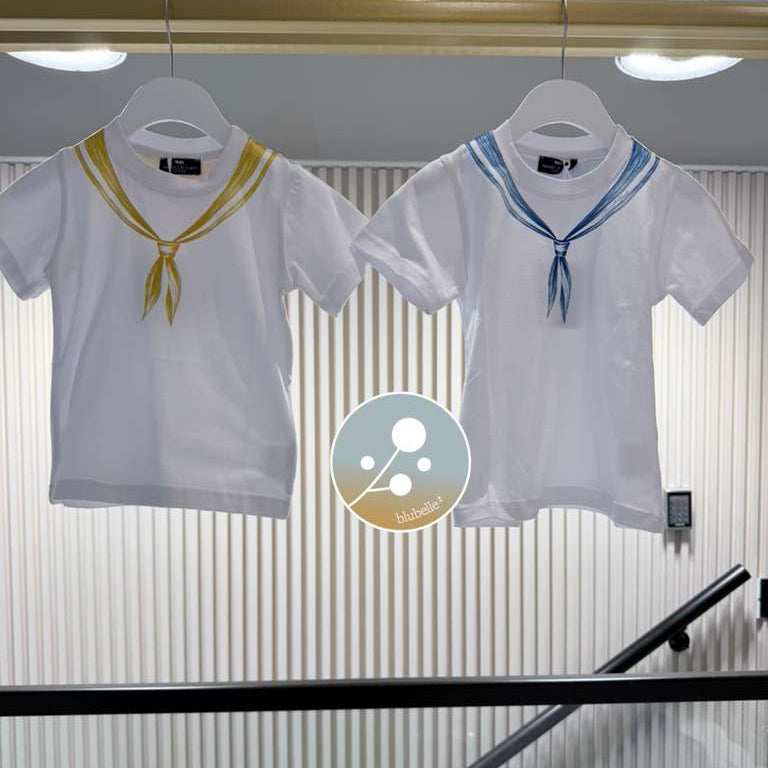 T-Shirt - White &amp; Yellow