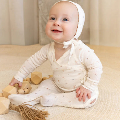 Pointelle Wrap Take me Home Set - Pink