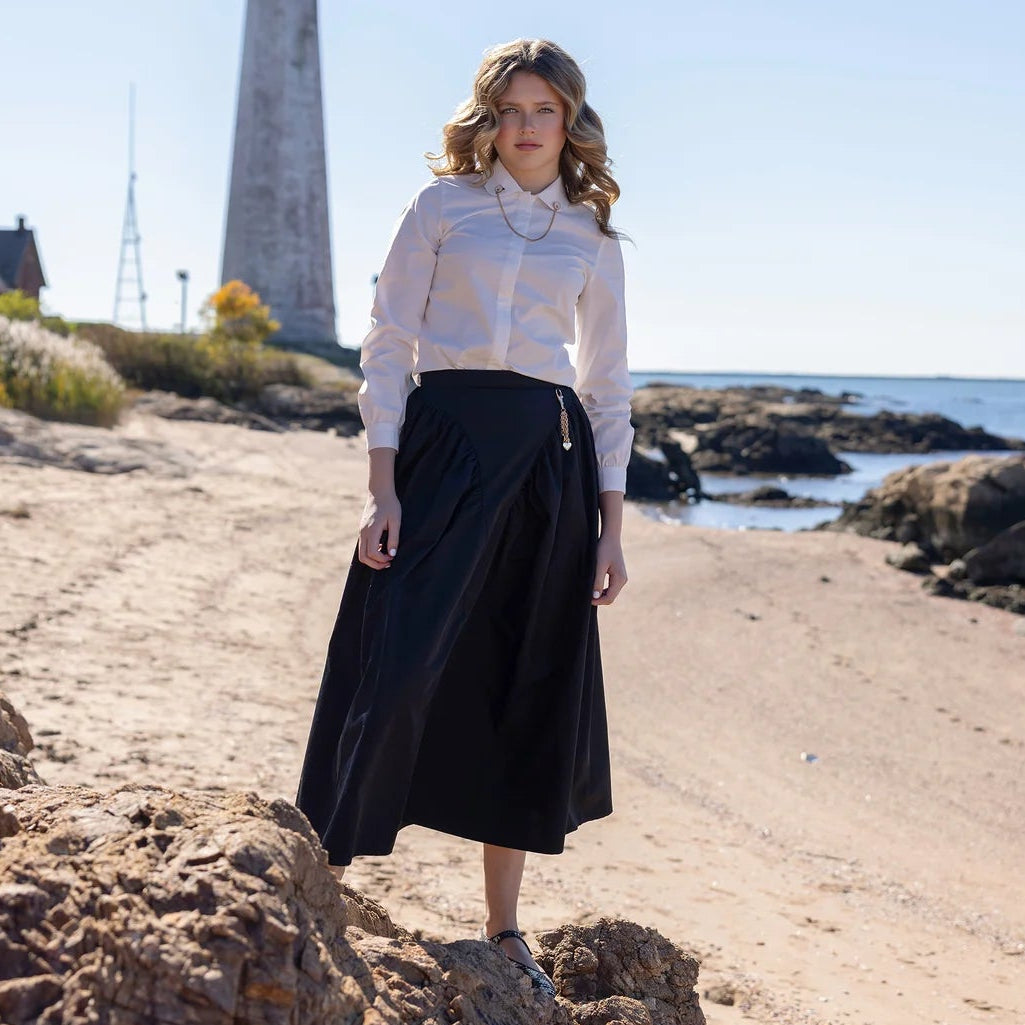 Tafetta Charm Skirt - Black