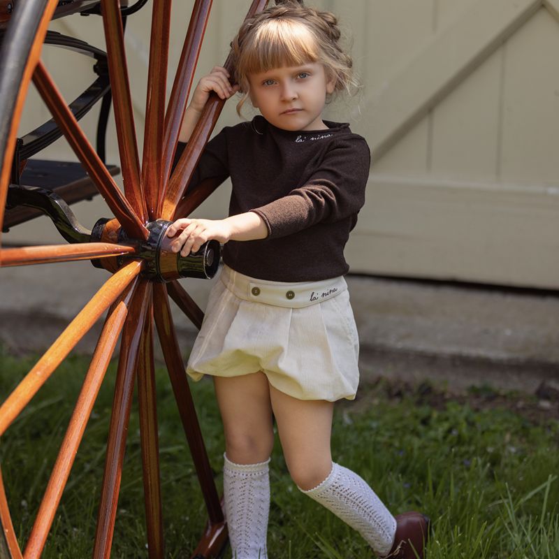 Trim Sweater And Bloomer - Cream