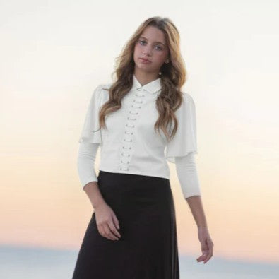 Embroidered Laces Shirt - White