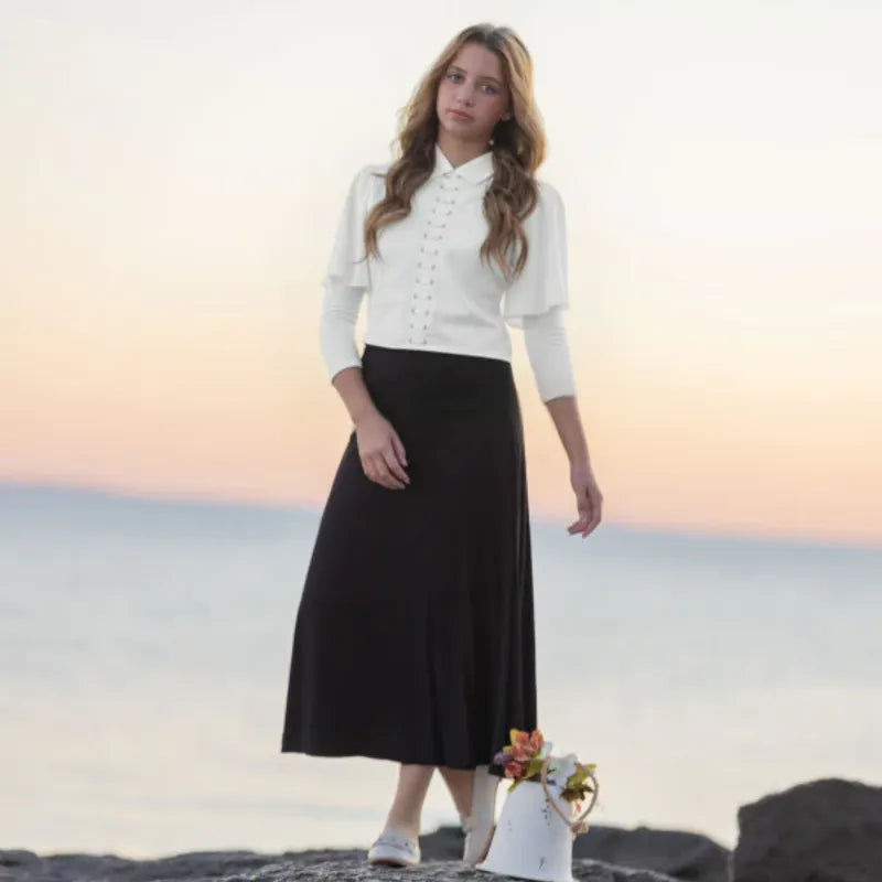 Embroidered Laces Shirt - White