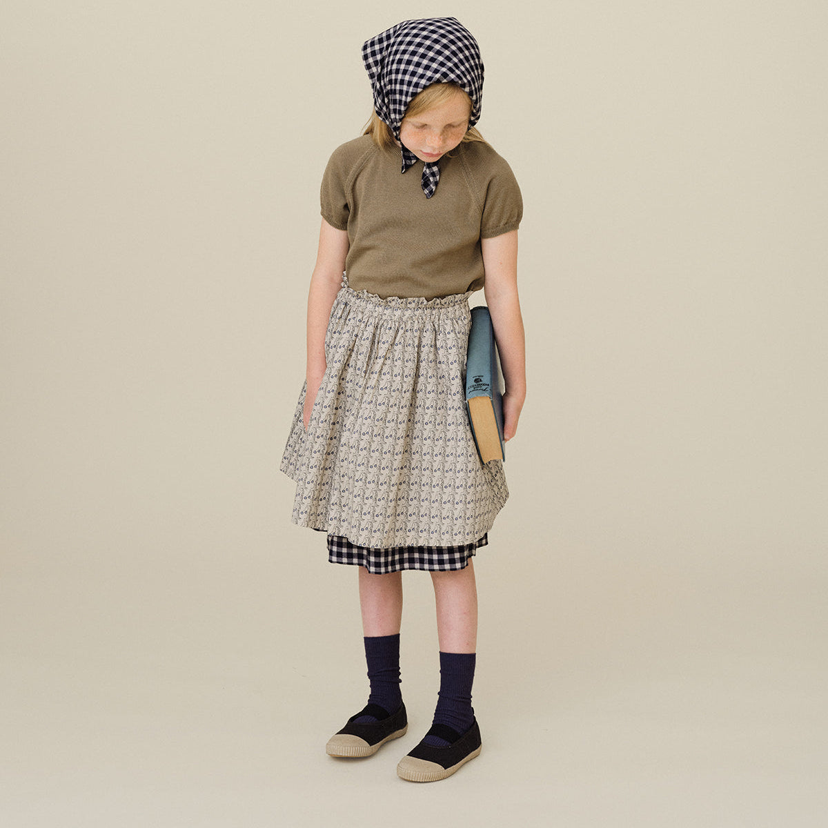 Cherry Dot Frill Skirt - Pink