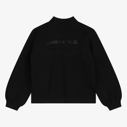 Rhinestones Logo Sweater - Black