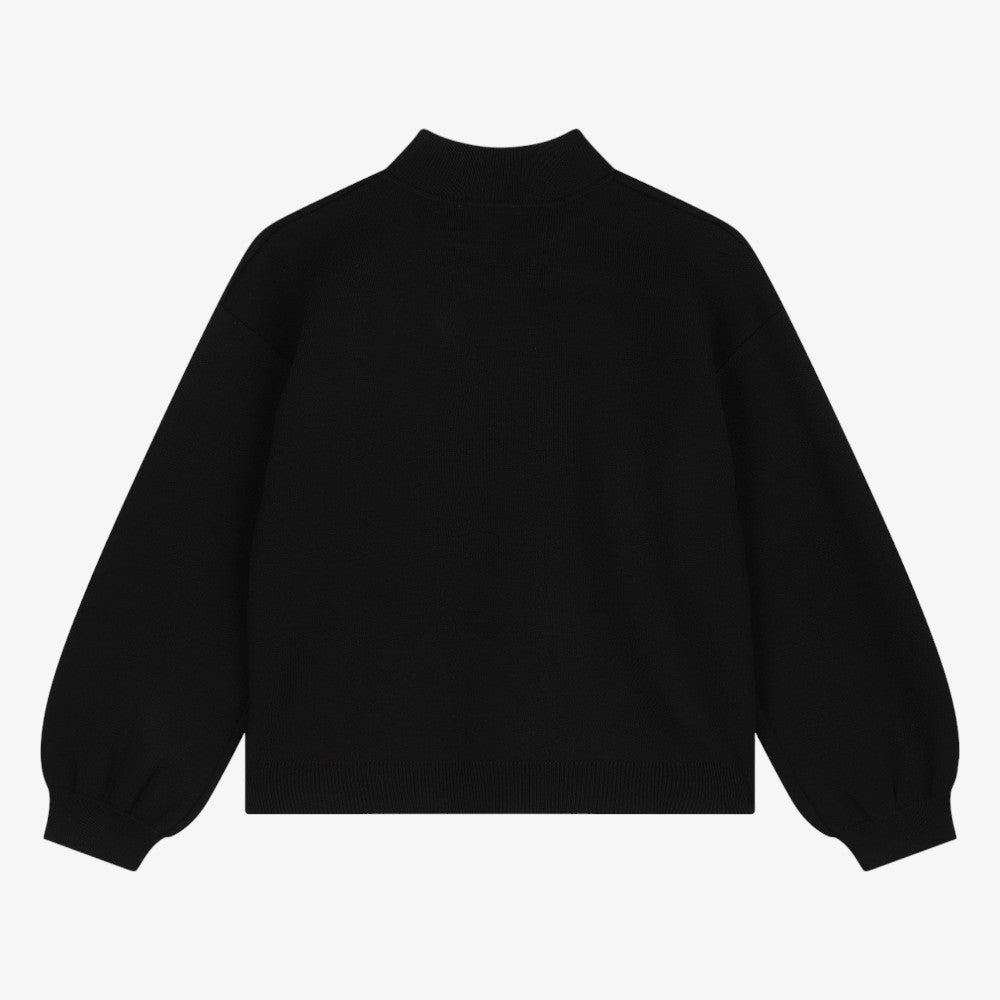 Rhinestones Logo Sweater - Black