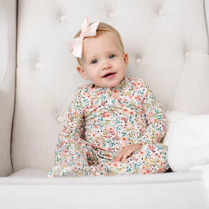 Satin Bow Headband - Blush