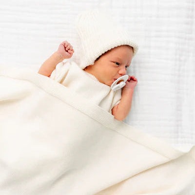 Knit Beanie - Ivory