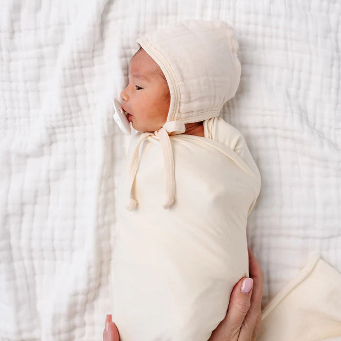 Muslin Bonnet - Cream