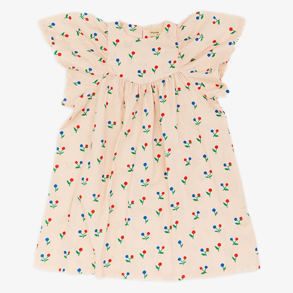 Bryony Dress - Pink &amp; Cream