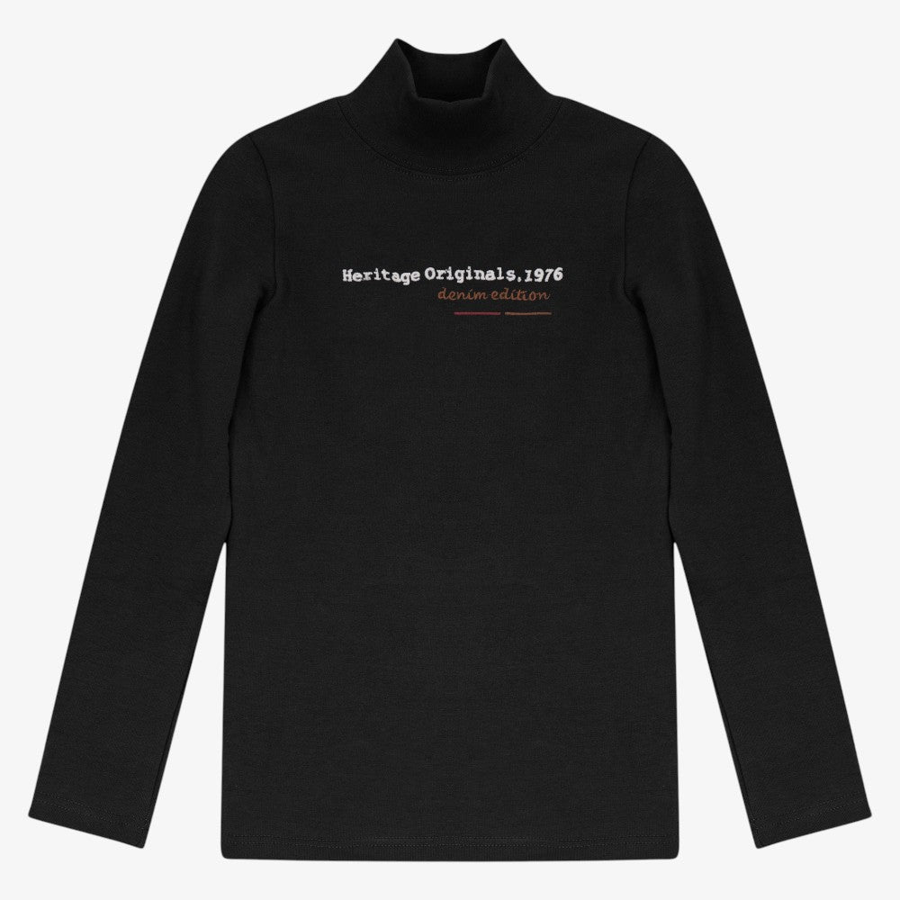 Heritage Mock Neck - Black