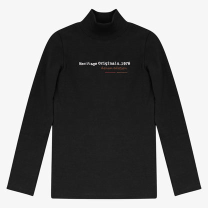 Heritage Mock Neck - Black