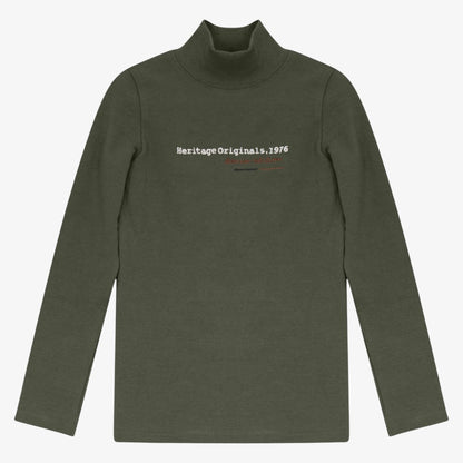 Heritage Mock Neck - Green