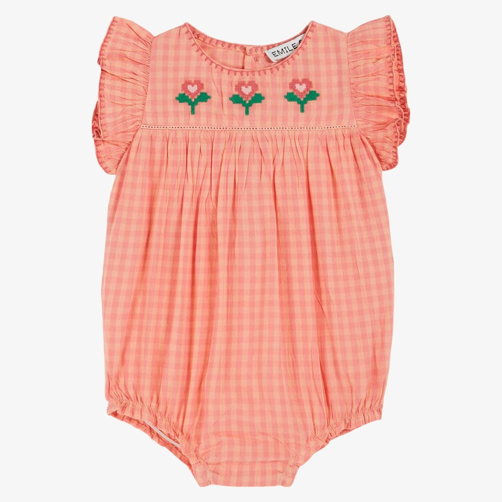 Brode Romper - Peony