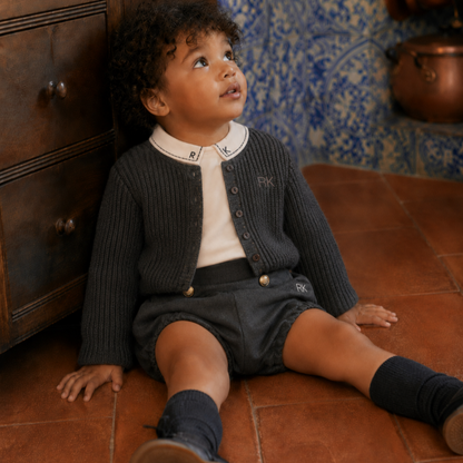 Arthur Shirt And Shorts - Grey &amp; Cream