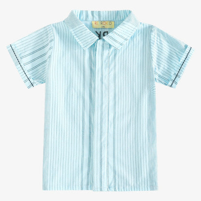 Alfie Print Shirt - Blue