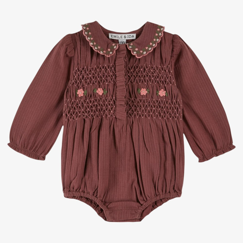 Smock Romper - Violine