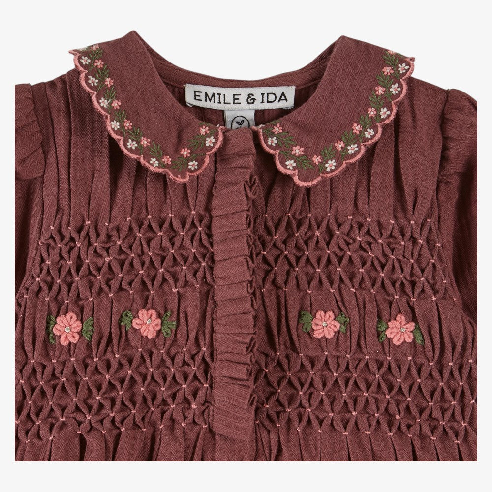 Smock Romper - Violine