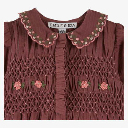 Smock Romper - Violine