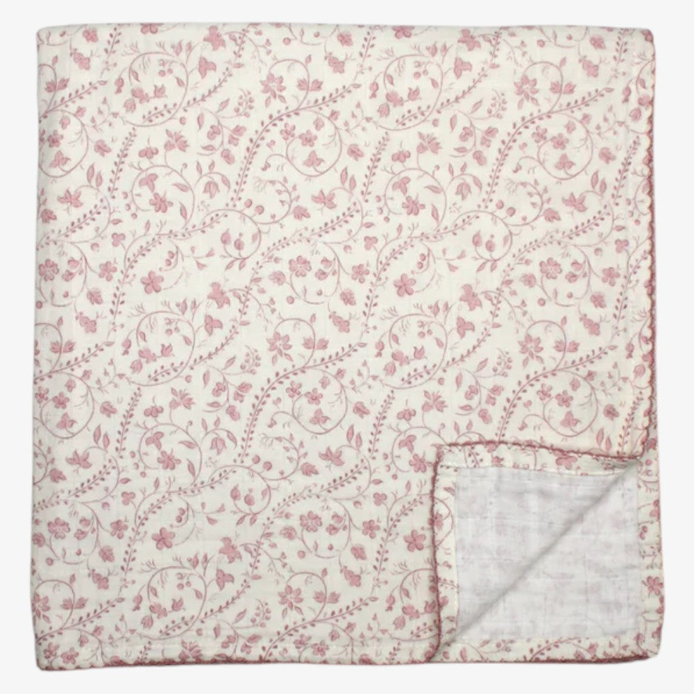 Muslin Blanket - Mauve Heirloom