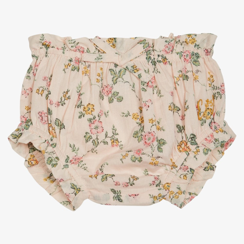 Floral Blouse And Bloomer - Rose