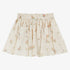 Smock Floral Skirt - Cream