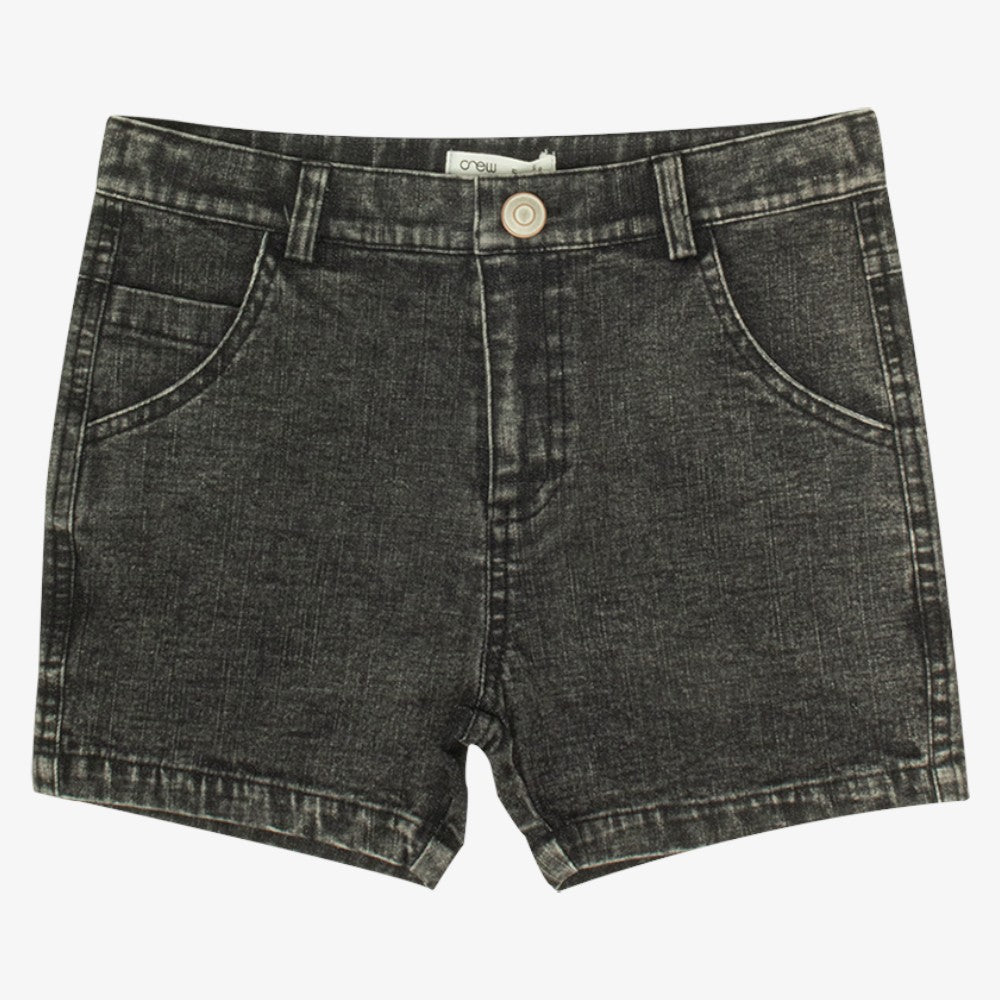 Jean Wash Shorts - Black