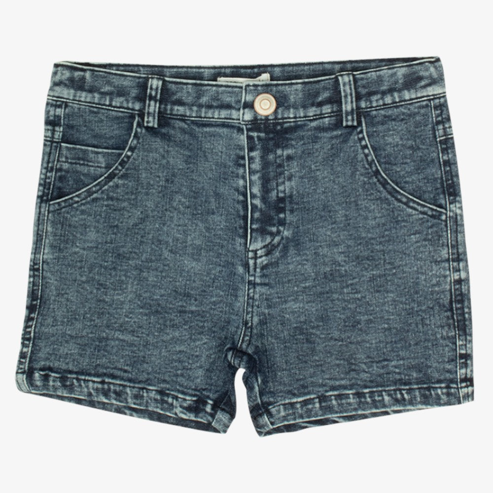 Jean Wash Shorts - Navy
